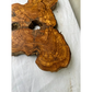 Rare Olive Wood Slab 28x52cm | Dry Live Edge Burl for Resin Art, Clock & Luthier | Unique Grain Sustainable Luxury Woodworking Material.