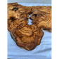 Rare Olive Wood Slab 40x64cm - Live Edge for Epoxy Resin Table & Wall Art - Super Dry Luthier Wood - Sustainable Luxury Unique Grain.