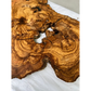 Rare Olive Wood Slab 40x64cm - Live Edge for Epoxy Resin Table & Wall Art - Super Dry Luthier Wood - Sustainable Luxury Unique Grain.