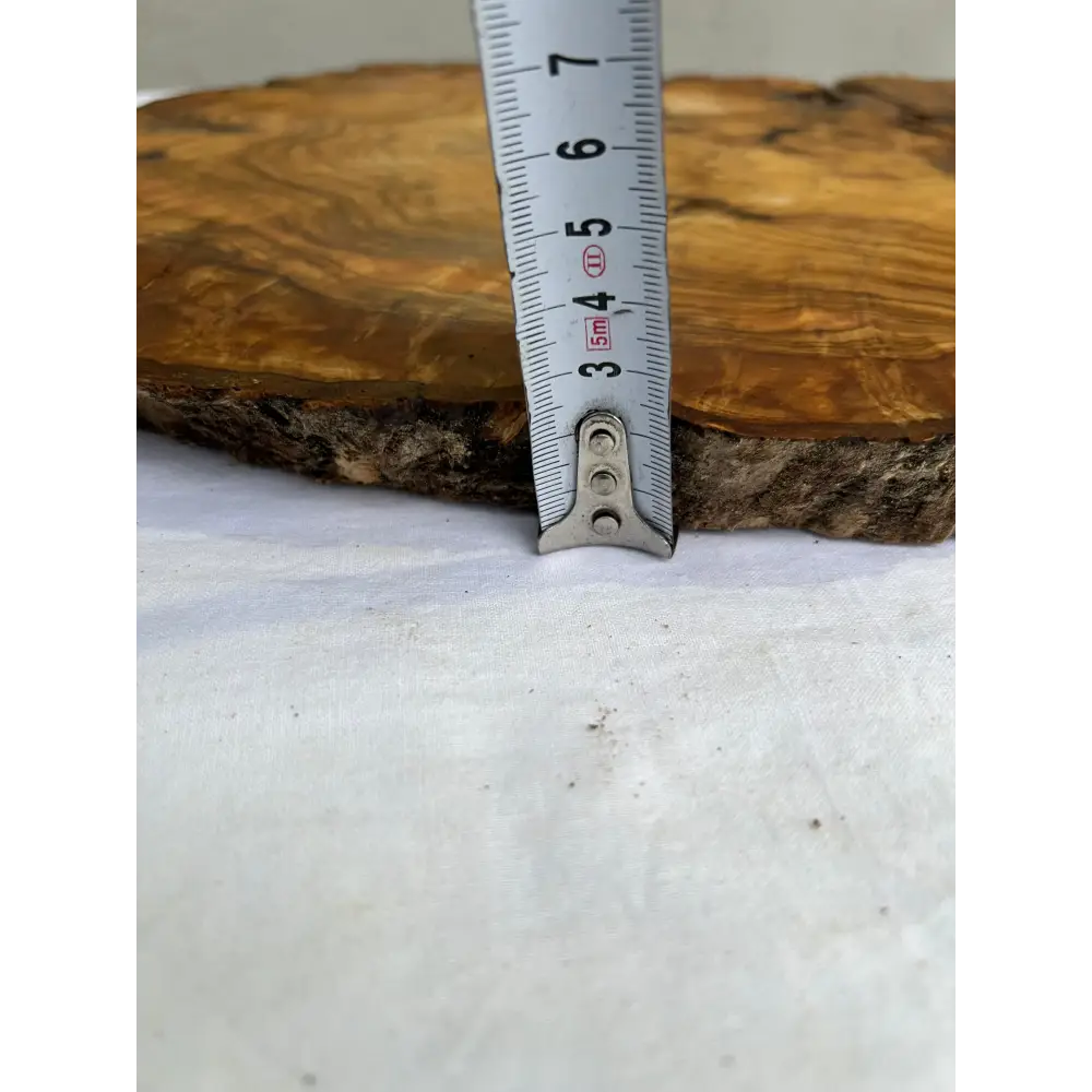 Rare Olive Wood Slab 42x65cm | Live Edge for Epoxy Resin & Wall Art | Unique Grain Sustainable Luxury | Super Dry DIY Craft Wood.
