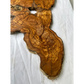 Rare Olive Wood Slab 53x30cm Live Edge for Epoxy Resin Art, Luxury Coffee Table & Clock Making | Super Dry 3% Moisture Unique Grain DIY.