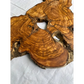 Rare Olive Wood Slab 53x30cm Live Edge for Epoxy Resin Art, Luxury Coffee Table & Clock Making | Super Dry 3% Moisture Unique Grain DIY.