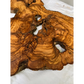 Rare Olive Wood Slab Live Edge 37x60cm | Unique Grain for Epoxy Resin & Coffee Table | Premium Luthier Wood | Sustainable Luxury Art.