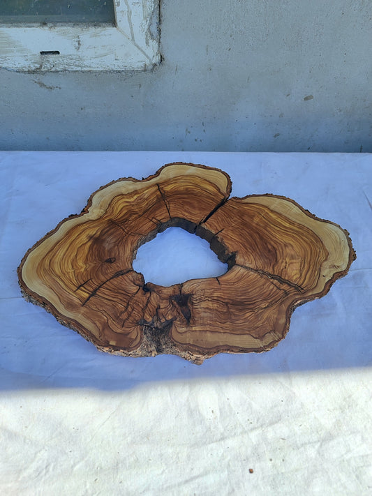 Rare Olive Wood Slab Live Edge | Unique Grain Luthier & Epoxy Board | Sustainable Luxury 26x38cm - Olive Generic