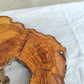 Rare Olive Wood Slab – Live Edge Unique Grain Sustainable Luxury – 27x40x3 cm - Olive Generic