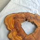 Rare Olive Wood Slab – Live Edge Unique Grain Sustainable Luxury – 27x38x2.5 cm - Olive Generic