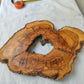 Rare Olive Wood Slab – Live Edge Unique Grain Sustainable Luxury – 27x40x3 cm - Olive Generic