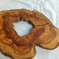 Rare Olive Wood Slab – Live Edge Unique Grain Sustainable Luxury – 27x38x2.5 cm - Olive Generic