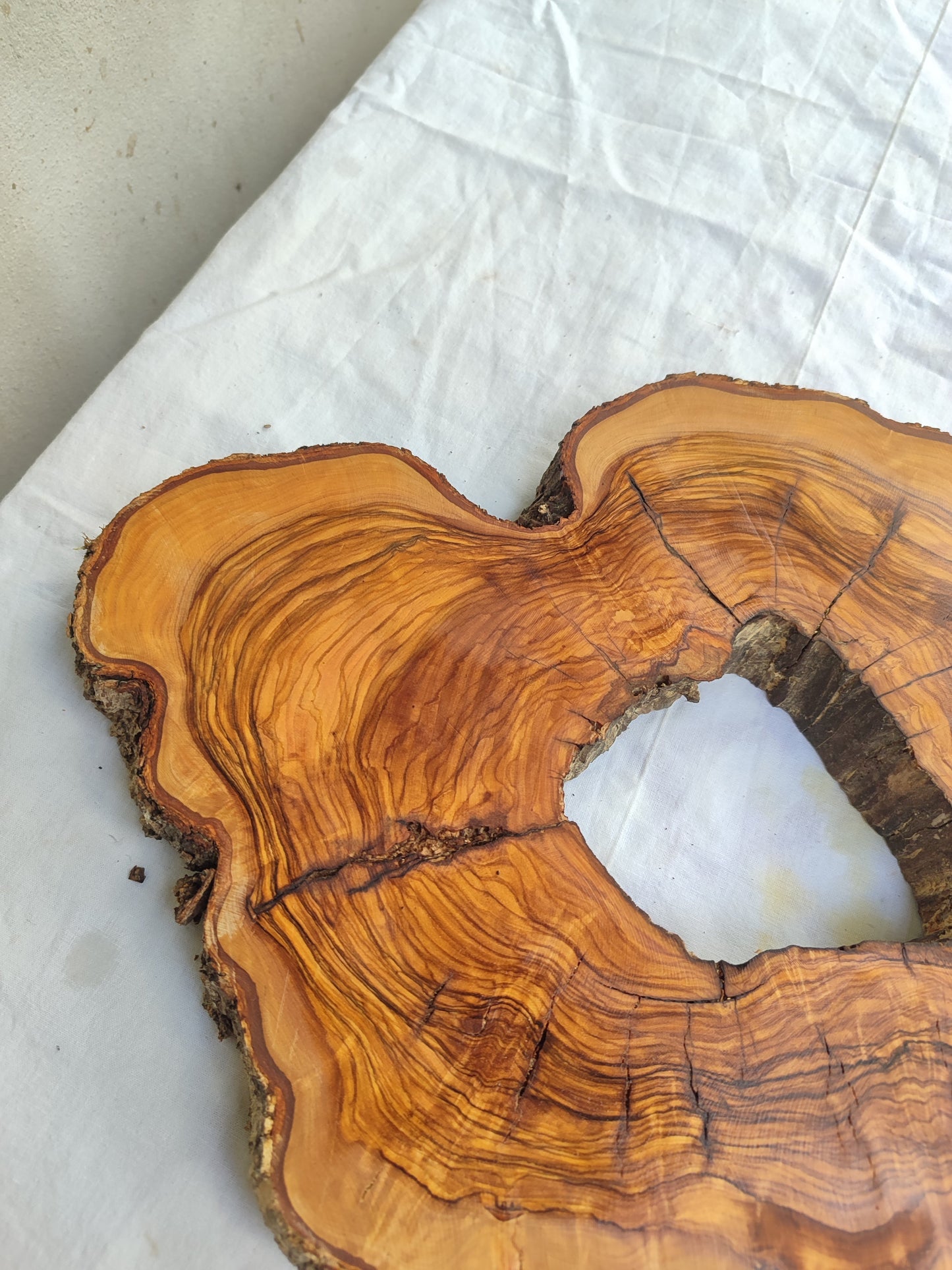 Rare Olive Wood Slab – Live Edge Unique Grain Sustainable Luxury for Epoxy Coffee Table & Guitar - Olive Generic