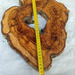 Rare Olive Wood Slab – Live Edge Unique Grain Sustainable Luxury – 27x40x3 cm - Olive Generic