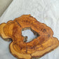 Rare Olive Wood Slab – Live Edge Unique Grain Sustainable Luxury – 27x40x3 cm - Olive Generic
