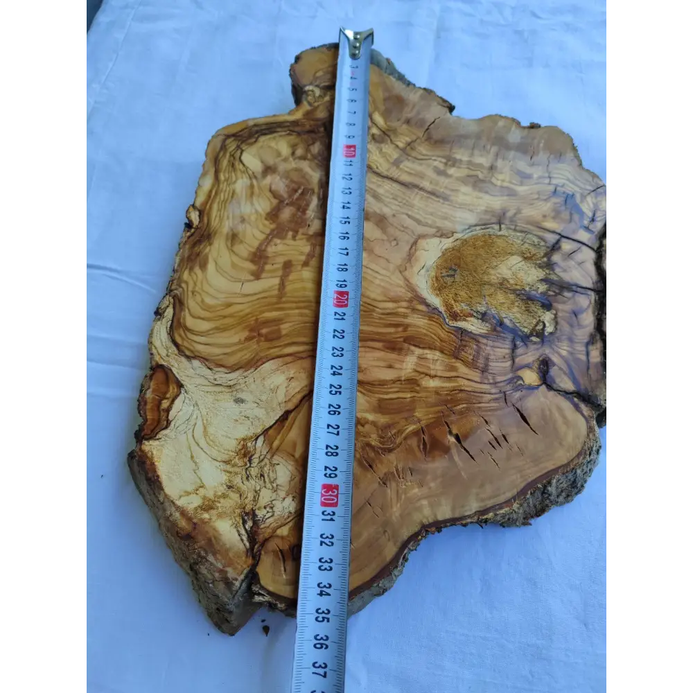 Small Olive Wood Slab 200+ Years | Live Edge Olive Wood Slice for Epoxy.